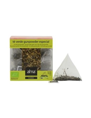 Te Verde Gunpower Infusion 15Piramide. Eco Vegan de Alma Home