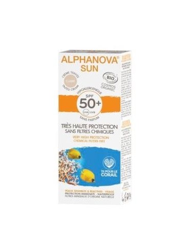 Solar Facial Spf50+ Color Light Hipoaler 50Gr. Bio de Alphanova
