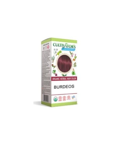 Burdeos Tinte Organico 100 Gramos Ecocert Cultivators