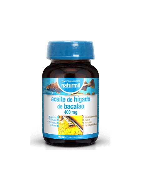 Aceite De Hígado De Bacalao 400 Mg Perlas 90 Capsulas De Dietmed