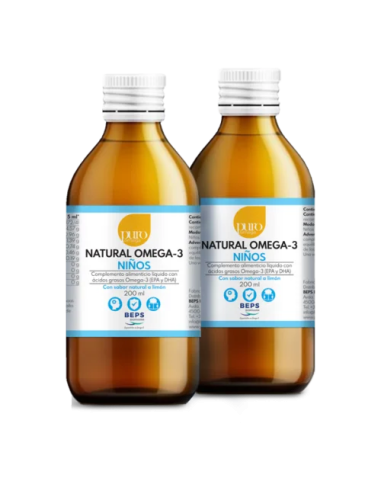 Pack 2 ud Natural Omega-3 Niños líquido 200 ml de Puro Omega