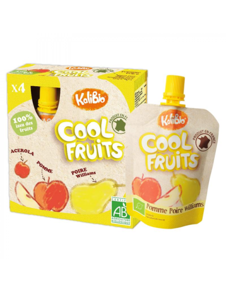 Vitabio - Cool Fruits Manzana Pera 4 x 90 g de Baby Bio