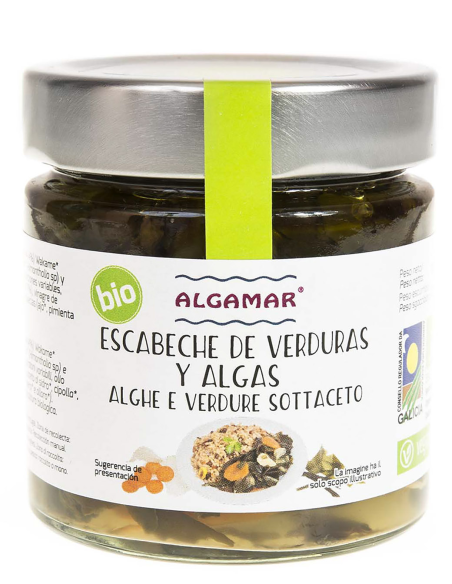 Algas Y Verduras En Escabeche Bio 190 G Algamar