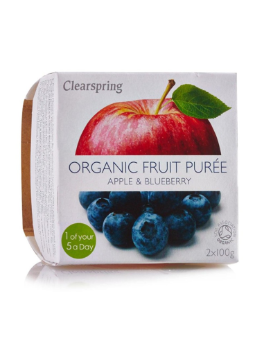 Compota De Manzana Y Arándano Bio 2x100 g de Clearspring