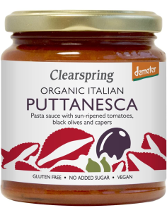 Salsa Puttanesca Demeter Bio 300 g  de Clearspring**