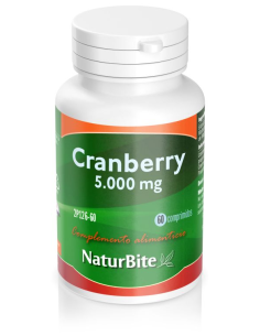 Cranberry 5000mg (Arándano Rojo), 60 comp. de NaturBite