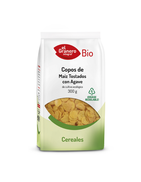 Copos De Maíz Tostado Con Agave Bio, 300 G de El Granero Integral