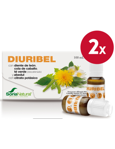 Pack 2 Diuribel 10 Viales Soria Natural - Drenaje Natural