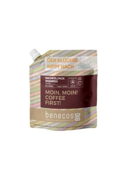 Champu Energizante Cafe Recarga 500 Mililitros Bio Vegano Benecos