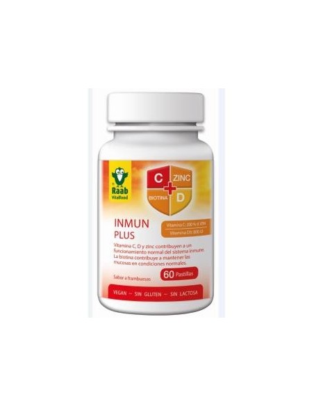 Inmuno Plus comprimidos 1,5g, bote 60ud de Raab Vitalfood