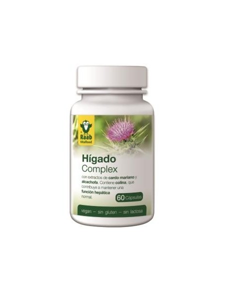 Higado Complex 550Mg 60 Comprimidos Sg Vegan Raab Vitalfood