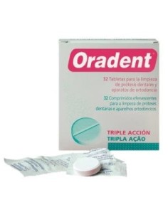 Foradent Tableta De Limpieza Para Protesis 32 Unidades Oradent
