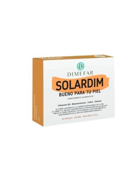 Solardim Estuche 30 cápsulas vegetales de Dimefar