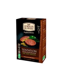 Galletas Tentacion Te Verde Matcha 130Gr Bio Vegan Le Moulin De Pivert