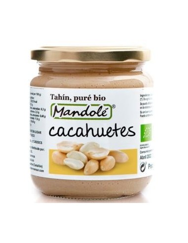 Pure De Cacahuete Tostado 375 Gramos Bio Mandole
