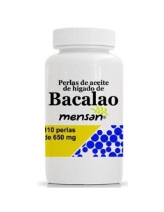 Aceite De Higado De Bacalao 650Mg 110 Perlas. Mensan