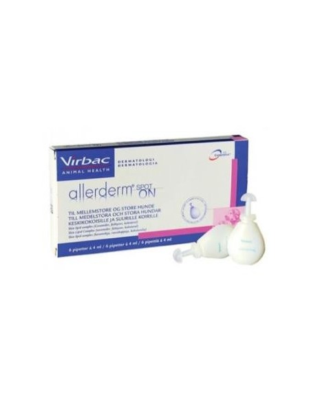 Allerderm Spot-On 4 Ml 6 Pip &Gt 10 Kilos Virbac Vet