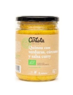 Quinoa Con Verduras Curcuma Y Curry 425 Gramos Eco Sg Carlota Organic