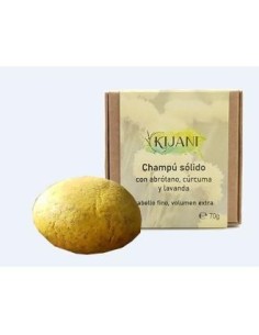 Champu Solido Cabello Fino Curcuma 70 Gramos Kijani