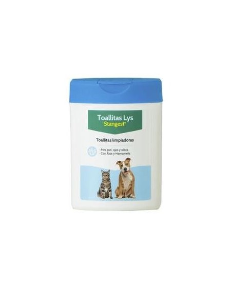 Toallitas Lys Piel Ojos Oidos Perros Y Gatos 40Uds de Stangest Vet