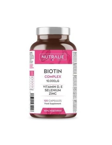 Biotina 10000Mcg+Vitaminas E+D 120Cap. de Nutralie