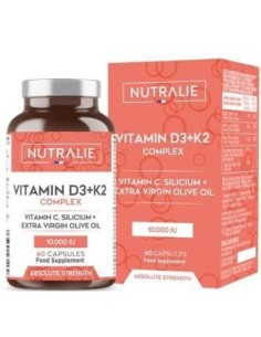 Vitamina D3+K2 Complex 60 Cápsulas  Nutralie