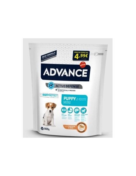 Advance Canine Puppy Mini Pollo Arroz 800 Gramos Advance Vet