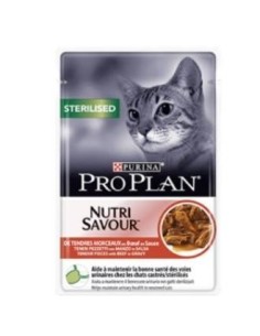 Pro Plan Feline Sterilised Carne 26X85 Gramos Purina Vet