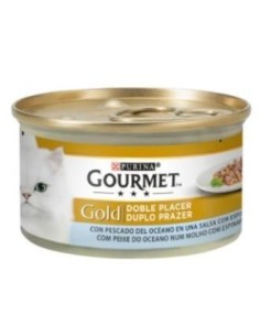 Gourmet Gold Doble Placer Pescado Espinac. 24X85Gr Purina Vet
