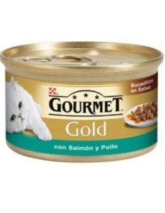 Gourmet Gold Bocadi En Salsa C/ Salmon-Pollo 85X24 Purina Vet