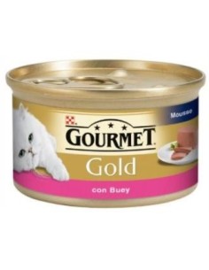 Gourmet Gold Mousse Buey Caja 24X85 Gramos Purina Vet