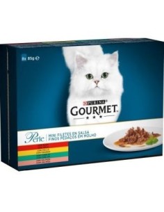 Gourmet Perle Laminas Pollo Caja 8X85 Gramos Purina Vet