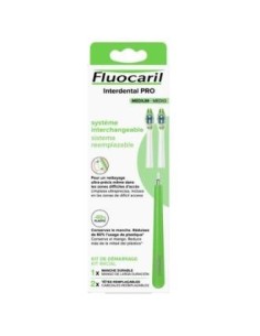 Fluocaril Interdental Pro Medio Cepillo+2Recambios Fluocaril