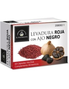 Levadura Roja Con Ajo Negro 60 Cápsulas  El Naturalista