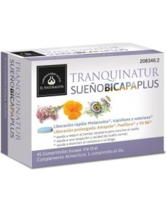 Tranquinatur Sueño Bicapa Plus 45 Cápsulas  El Naturalista
