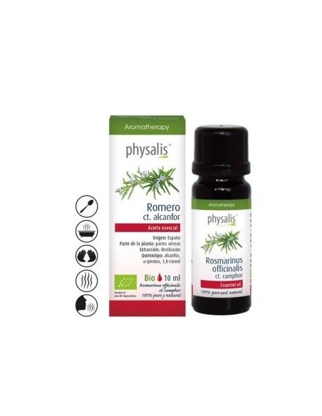Romero Ct.Alcanfor Aceite Esencial 10Ml. Bio de Physalis