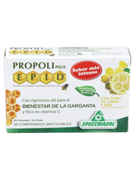 Epid Miel Limon 20 Comprimidos Specchiasol