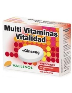Vallesol Multivitaminas+Ginseng 24Comp Vallesol