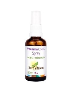 Pack de 2 uds Vitamina K2 + D3 Spray 15Ml. de Sura Vitasan