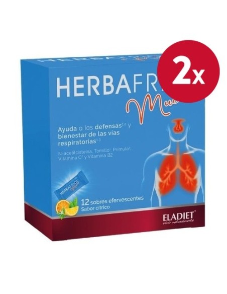 Pack 2 uds Herbafriol Mucus 12 sticks de Eladiet