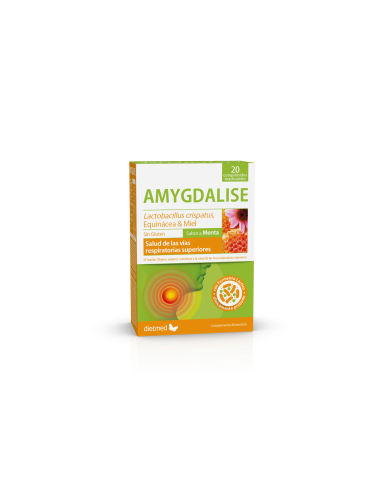 Amygdalise Sabor Menta 20Comp Mastic. de Dietmed