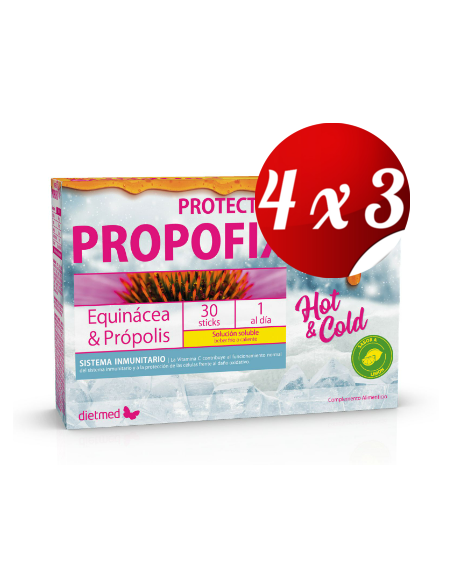 Pack 4x3 uds Propofix Protect Hot & Cold  30X1,0G Sticks De Dietmed