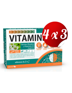 Pack 4x3 uds Vitamineral Cerebral  30X15Ml Ampollas De Dietmed