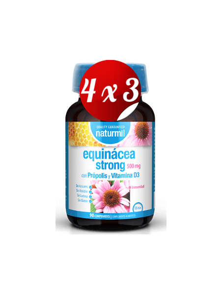 Pack 4x3 uds Equinácea Strong  90 Comprimidos De Dietmed