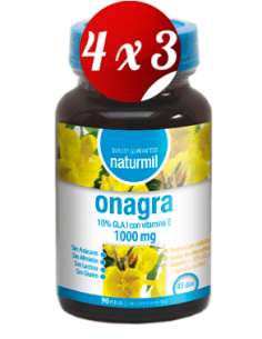 Pack 4x3 uds Onagra 1000 Mg Perlas 90 Capsulas De Dietmed