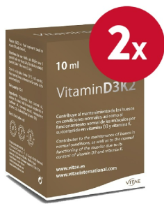 Pack 2 uds Vitae Vitamin D3K2 10ml de Vitae