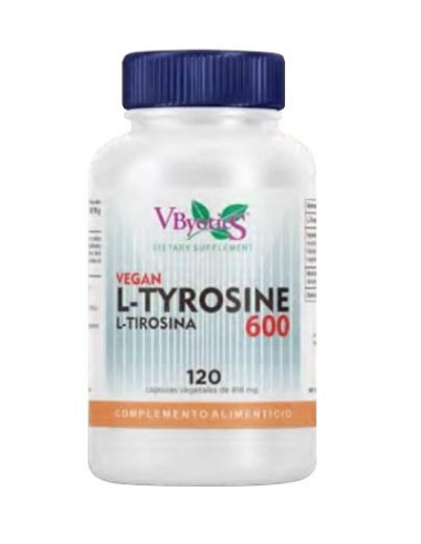 L Tirosina 600 120Vcaps. Vegan de Vbyotics