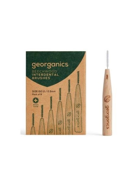 Cepillo Interdental Madera De Haya 2. Georganics