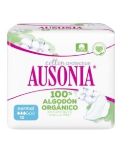 Ausonia Organic Cotton Normal 12 Unidades Ausonia