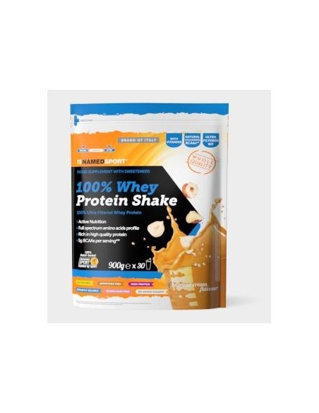 Whey Protein 100% Shake Halzenut Cream 900 Gramos Named Sport
